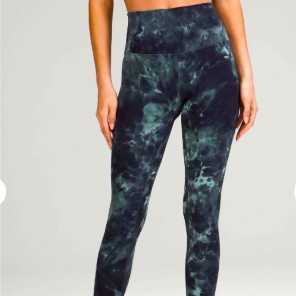 Lululemon Align Diamond Dye Silver Blue Sz 4
